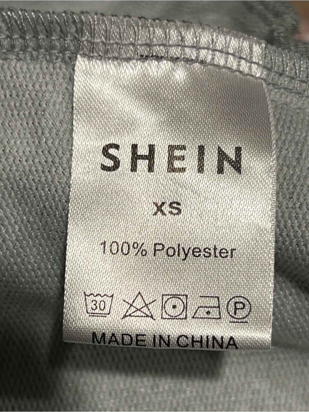 SHEIN Light Gray Flare Drawstring Joggers - Picture 3 of 3